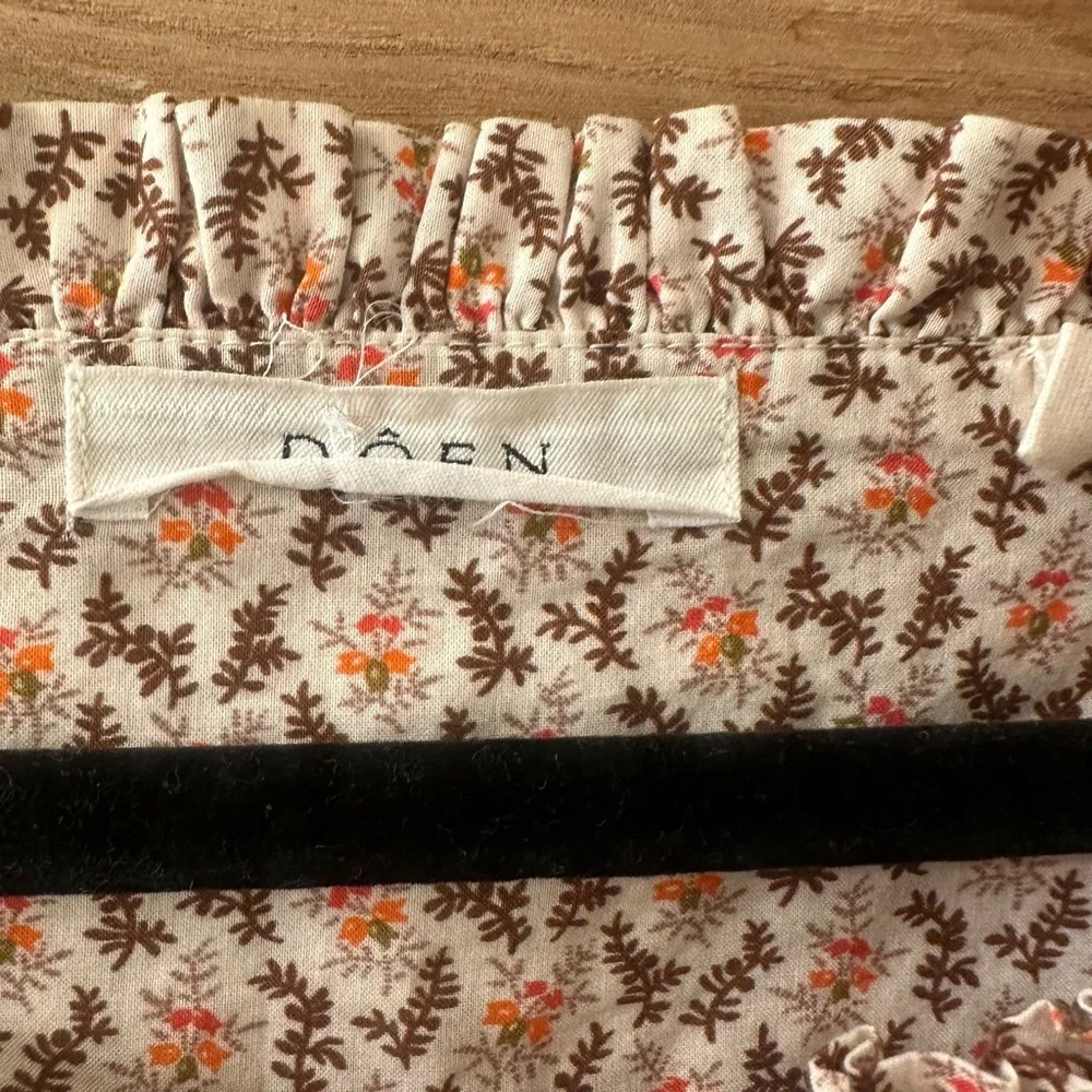 DOEN Lunaria Top in Cream Winter Ditsy Floral Print size S - Picture 5 of 7